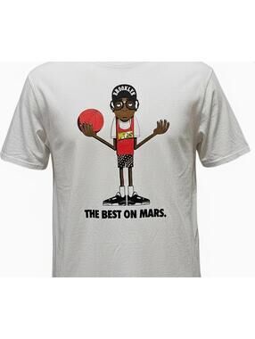 Jordan “The Best on Mars” Graphic Tee XXL White Jumpman Logo - Medium Weight